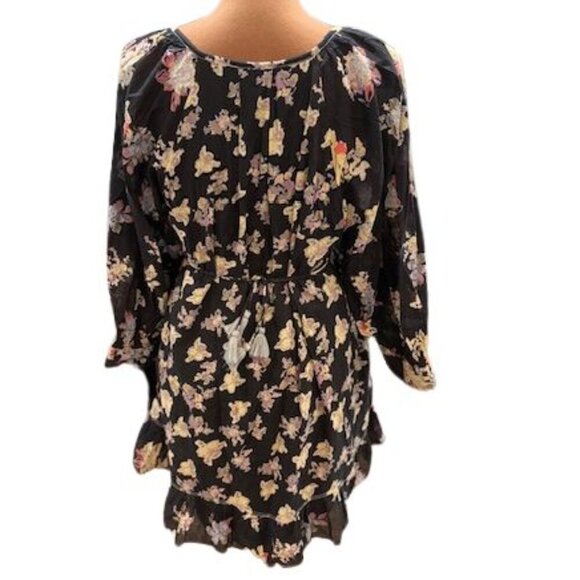 Free People “Camella” Floral Mini Dress in Black – Size Medium – NWOT - Picture 7 of 10